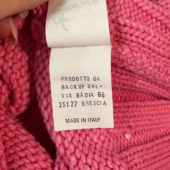 Anthropologie by handmade Chunky Knit Cotton Blend Crewneck Hand Knit Sweater - Picture 12 of 12